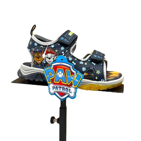Paw Patrol Other - Nickelodeon Paw Patrol Toddler Boys Light Up Sandals Size 7 Navy Blue Open Toe